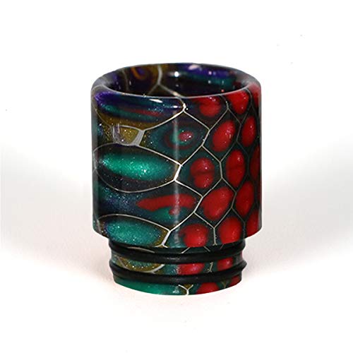 (1 PC) Ovuul Peau de Serpent Embout/Drip Tip 810 Résine pour Smok TFV8 Beast,TFV12/TFV12 Prince,TFV8 Big Baby/X-baby Tank,Mag,X-priv,G-priv 2,Kylin RTA,GoOn RDA(Arc en ciel)