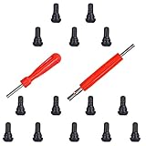 Doppelventil mit Einzelkopf: Roter rutschfester Kunststoffgriff, Doppelende und Einzelenden. Es eignet sich hervorragend zum Ablassen der Luft aus den Innenrohren und wird zum Ein- und Ausbau von Standardventilkernen verwendet.