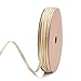 Produktbild RUSPEPA 5Mm Gold Glitter Seil Band Mit Weißer Linie, Double Face Ribbon Perfekt Für Geschenkpapier, Hochzeit Dekoration, 10 Yards (B001)
