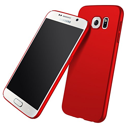 Qissy Carcasa Samsung Galaxy S6 Ultra Slim Anti-Rasgu o y Resistente Huellas Dactilares Protectora Caso de Pl stico Duro Cover Case para Galaxy S6 5 1 Pulgadas Rojo Qissy Carcasa Samsung Galaxy S6 Ultra Slim Anti-Rasgu o y Resistente Huellas Dactilares Protectora Caso de Pl stico Duro Cover Case para Galaxy S6 5 1 Pulgadas Rojo