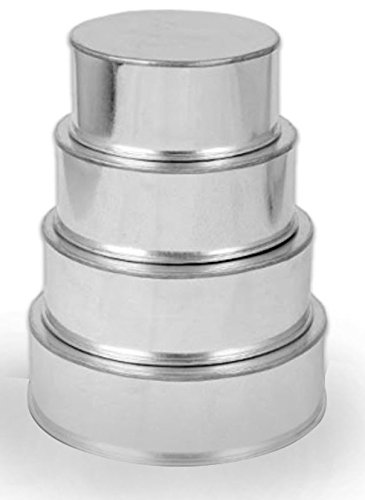 Hochzeit Kuchenform Runde Backform 4er Set cake pans / tins by EUROTINS - 2