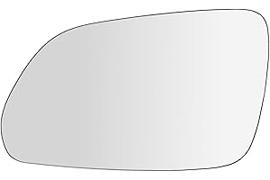 Suysion Vetro Specchio Sostituzione Riscaldabile Lato Sinistro per VW Polo 9N 2005-2009 & Skoda Oktavia 2004-2008 – Piastra Vetro Retrovisore Auto per Sostituzione Specchio Esterno