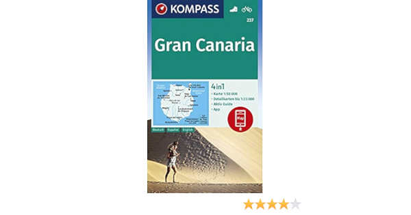 Kompass Wanderkarte Gran Canaria 4in1 Wanderkarte 1 50000 Mit Aktiv Guide Und Detailkarten Inklusive Karte Zur Offline Verwendung In Der Kompass App Fahrradfahren Kompass Wanderkarten Band 237 Amazon De Kompass Karten Gmbh Bucher