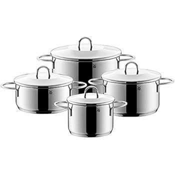 WMF Albaro Topfset 4-teilig, Cromargan Edelstahl poliert