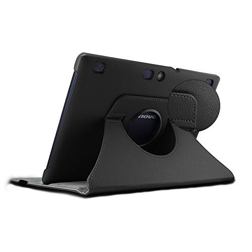 Infiland Lenovo Tab 2 A10-70 / Tab 2 A10-70L / Tab 2 A10-70F/ Tab3 10 Plus Hülle Case – PU Ledertasche lederhülle 360° Drehbarer Stand Smart Cover Case Schutzhülle Tasche Etui für Lenovo Tab 2 A10-70 / Tab 2 A10-70L / Tab 2 A10-70F/ Tab3 10 Plus 10,1 Zoll Tablet (mit Auto Schlaf / Wach Funktion)(Schwarz) - 4