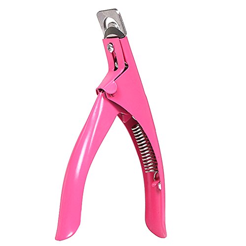 Pink Manicure Nail Cutter Stainless Steel Nail Clipper Acrylic Gel False Nail Tip Cutter Clipper Nail Tool