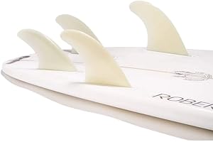 DORSAL Surfboard Fins Quad 4 Set FCS Compatible Medium Natural