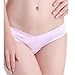 Pregnant Women's Low-rise Underpants Cotton Cozy Seamless Maternity Briefs Knickers 3Pairs Pack Pink M