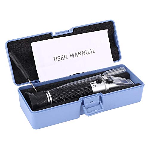 Preisvergleich Produktbild fengwen66 Meerwasser Salzgehalt Refraktometer Meter Tester Salimeter 0~10% für Aquarium (schwarz