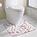 Produktbild Hoklcvd Hairdressing Salon Equipment U-Shaped Toilet Floor Rug Non-Slip Toilet Carpets Shower Mat
