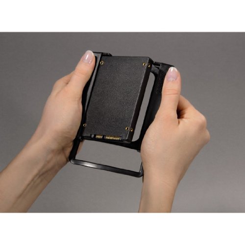 Hama SSD Einbaurahmen für 2,5 Zoll SSD Festplatten auf 3,5 Zoll (Adapter zum Einbau einer 2,5 Zoll SSD Festplatte in 3,5 Zoll Festplattenschacht) schwarz - 2