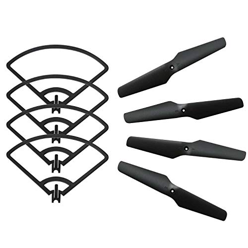 Hotbird H35 Main Blade Propellers Props Propellers Guards for Auto Follow Me Drone Optical Flow Position WiFi FPV Gesture Shooting Selfie Quadcopter Two Lenses Switch Spare Parts 8 Pack