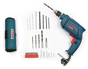 Bosch GSB 450-Watt Impact Drill Set (Blue, 100-Pieces)