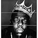 Produktbild NOTORIOUS B I G BIGGIE GIANT HIP HOP RAPPER LEGEND BLACK WHITE KING CROWN ART PRINT POSTER PLAKAT DRUCK EN845