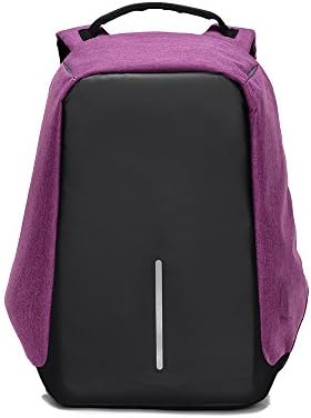 Anti-Theft Backpack with Usb – Zikken High-Capacity Travel Bags, School Bags, Laptop Backpack, with USB Charging Port (Violet)