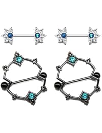 Piercing Lingua E Capezzolo Acciaio Inox 316L - Barbell Dritto 14G 12/14/16mm - 5 Paia - Foto 10