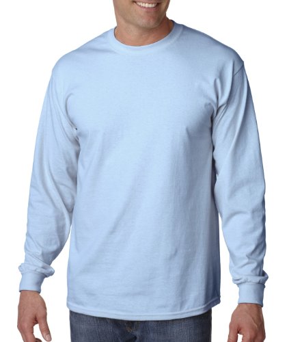 Preisvergleich Produktbild Gildan Men's Ultra Cotton Long-Sleeve T-Shirt, Light Blue, 4XL