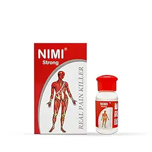 Nimi Strong Pain Relief Oil - 100% Natural Herbal Oil for Knee Pain, Joint Pain, Shoulder Pain, Muscle pain for Instant & Long Lasting Relief - 200 ml (Pack of 2)