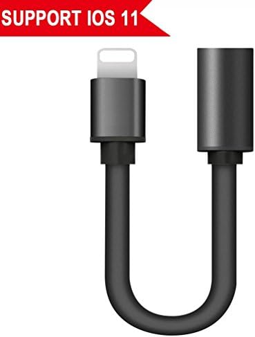 Lightning to 3.5 mm Adapter for iPhone 8 / 8Plus / 7 / 7Plus / X Converter, Lightning Jack Adapter, Aux Headphone &amp; Lightning Charging Cable. Earphone Adapter for iPhone X iPhone 8/8 Plus/7/7 Plus with 3.5mm Converter for iPhone 7 / 7Plus / 8 / 8Plus.Compatible with iOS 10.3 or iOS 11 System