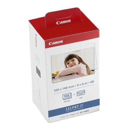 CANON KP-108IN Druckerkartusche und Papier für Selphy CP Fotodrucker