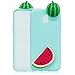 Produktbild LuckyW Samsung J5 2017 Hülle Silikon, 3D Carton Handyhülle für Samsung Galaxy J5 (2017) SM-J530F Soft Silikon Tasche Transparent Clear Klar Durchsichtig Ultra Dünne Schutzhülle - Wassermelone