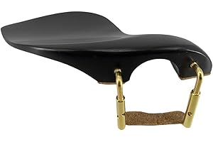 YINFENTE Kinnhalter für Violine, 4/4, Ebenholz, mit Kinnstütze, Geige für die rechte Hand