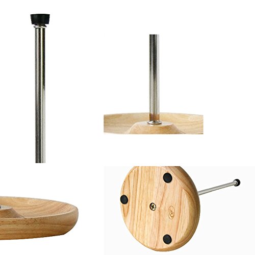 Yontree® Dekantertrockner Dekanterhalter Dekanterständer Holz Untersetzer Ф15.5*32cm - 5