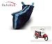 Auto Hub Two Wheeler Body Cover For Hero Pleasure (Black-Blue) RS.275.00