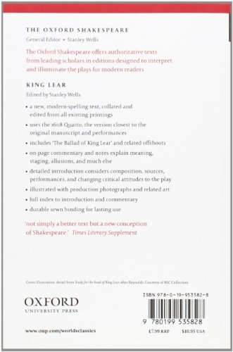 Book's Cover of The Oxford Shakespeare : King Lear