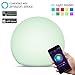 Produktbild ECHTPower LED Nachttischlampe Touch Dimmbar Schreibtischlampe Tischlampe Alexa Echo Google Home Wifi WLAN Kompatibel Kugelleuchte aussen innen Garten LED Kugel Licht Kinder Smart Ambient Light, tragbar kabellos Intelligent
