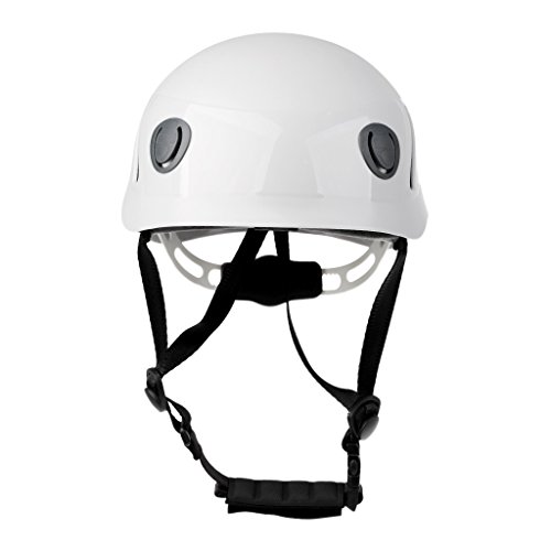 Gazechimp Professionell Arbeits- und Bergsteigerhelm - Rettungshelm Sporthelm Kletterhelm, Kinder und Erwachsene Helm - Weiß-Erwachsene