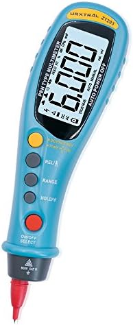 URXTRAL Pen Type 6000 Counts Auto Ranging Digital Multimeter, TRMS Multi Tester with Backlight and Flashlight, Non Contact Voltage, DCV, ACV, Resistance, Continuity, Diode, apacitance,Frequncy Measure