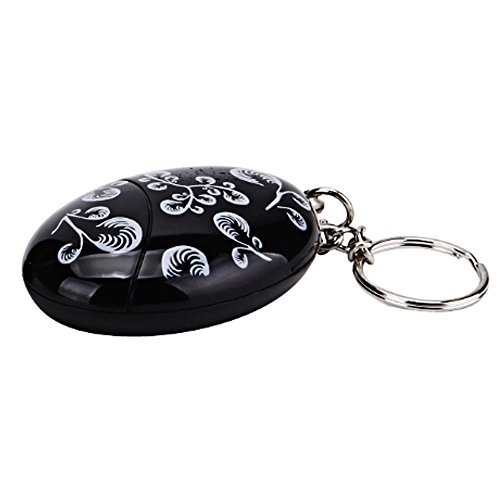 Eastlion Notfall-Alarm 120db Polizei Stärke Keychain Key Ring Blume schwarz - 2