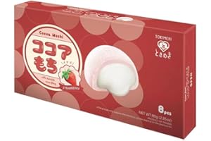 HEART FOR CARDS TOKIMEKI Premium Custard Mini Mochi - Geschmack STRAWBERRY - 80g Packung