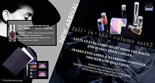 Fall Into The Volume Professionali Lifting Fare la Permanente Kit per Extension Ciglia Set #2 Cheratina