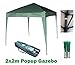 Produktbild MCC 2x2m Pavillon, Gartenpavillon, Festzelt, Komplettset, Pavillon, Party Zelt (Grün)