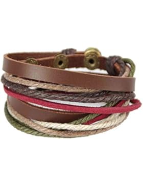 caripe Lederarmband Surfer Leder Armband Wickelarmband - AB