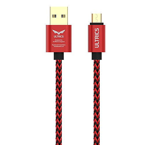 ULTRICS® Micro USB Kabel [3M – 9FT] Nylon geflochtenes Aufladeeinheits-Kabel Tangle geben Synchronisierungsauflade USB-androides Aufladeeinheits-Blei für Samsung-Galaxie, Sony, Nokia, Microsoft, Motorola, Kindle, Nexus, Huawei, LG, Xiaomi, OPPO – Lebenszeit-Garantie, Geld frei Zurück Garantie - 2