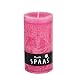 Produktbild Spaas 8 Rustikale Stumpenkerzen ohne Duft, Paraffinwachs Fuchsia, D 70 mm x H 130 mm