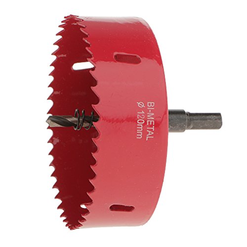 M42 HSS Bi Metall Lochsäge Bohrer Bohrkronen Lochsägen für Aluminiumrohr Aluminium Stahl Edelstahl – 120mm - 2