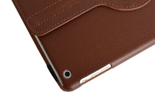 inShang Hülle für Apple iPad air ipad 5 ipad air1 ipad air (2013-2014 released), Edles PU Leder Tasche Hülle Skins Etui Schutzhülle Ständer Smart Case Cover für Tablet iPad air 1, Super Automatische Einschlaf-/Aufwach funktion, 360 Grad rotierende Schutzhülle mit Standfunktion + inShang Logo hochwertigen Stylus Eingabestift Stift - 5