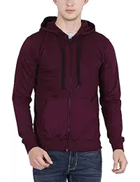 Fleximaa Men's Cotton Plain Hoodies T-Shirt