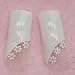 New Pro Airbrushed False Nails Tips 70pcs White Flowers Acrylic Nails Artificial Design CODE: #E162Nails