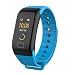Produktbild Fuibo Smartwatch, F1 Farbe Fitness Blutdruck Sauerstoff Pulsmesser Smart Watch Armband Intelligente Armbanduhr Sport Fitness Tracker Armband (Blau)