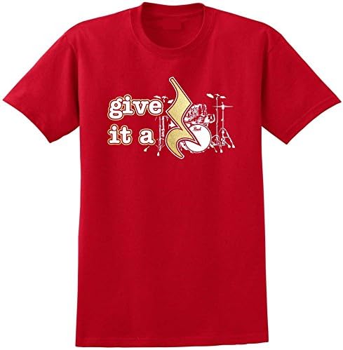 MusicaliTee Drum Kit Give It A Rest - Unisex Music T Shirt