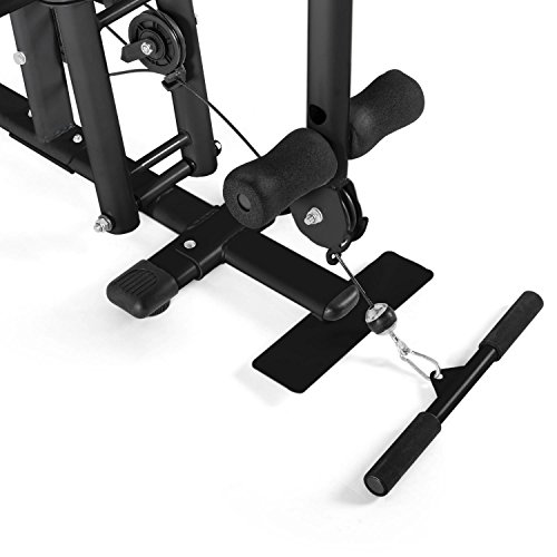 Klarfit Ultimate Gym 5000 Heimtrainer Trainingsstation (Multifunktionale Fitnessstation für über 50 Übungen, inkl. Gewichte) schwarz oder weiß - 4
