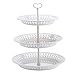 Produktbild AOEHTRAY Fruit Rack Europäischen DREI-Schicht Obstschale Couchtisch Kunststoff Obstschale Home Wohnzimmer Dessert Ständer Weiß