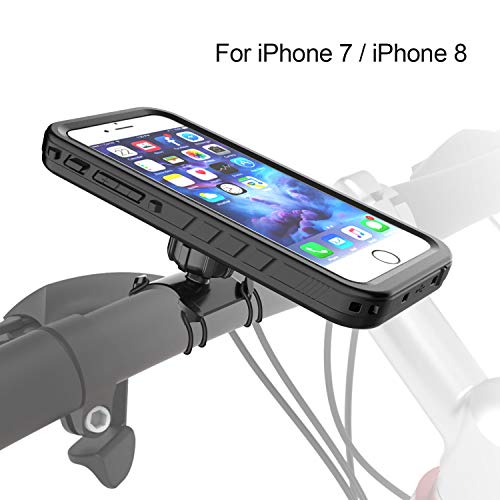 Gelink iPhone 8 / iPhone 7 Bike Kit, Bike Mount & Protective Phone Case, Shockproof Dustproof Bike/Bicycle Motorcycle Handlebar Mount Holder Case for Apple iPhone 7 / iPhone 8 (4.7 Inch)