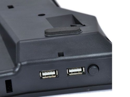 Notebook Laptop Kühler mit LED + USB Hub 23 cm Lüfter für 15 – 17 Zoll (38cm x 30,5cm) - 2