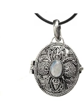 Anhänger Medaillon Secret Box 925er Sterling Silber mit Mondstein Schmuck